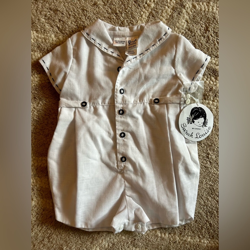 Vintage Nautical baby boy jumper 12m